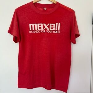 Maxell promo tshirt Size Medium